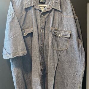 Men's Denim pearl snap shirt